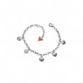 Pulsera plateada Guess